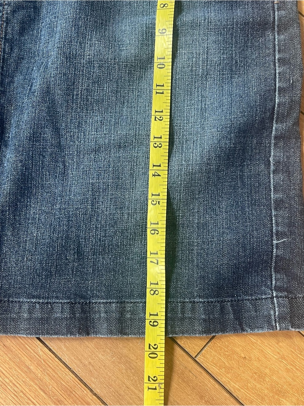 Tommy Hilfiger Dark Wash Denim Mini Skirt Sz16 Stretch Jean Skirt Classic Casual - Picture 6 of 9